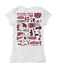 Missouri State Bears Hand Sketched Vive La Fete Impressions Artwork White Girls Cotton Short Sleeve Tee - Vive La Fête - Online Apparel Store