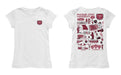 Missouri State Bears Hand Sketched Vive La Fete Impressions Artwork White Girls Cotton Short Sleeve Tee - Vive La Fête - Online Apparel Store