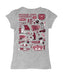 Missouri State Bears Hand Sketched Vive La Fete Impressions Artwork Grey Girls Cotton Short Sleeve Tee - Vive La Fête - Online Apparel Store