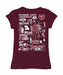 Missouri State Bears Hand Sketched Vive La Fete Impressions Artwork Maroon Girls Cotton Short Sleeve Tee - Vive La Fête - Online Apparel Store
