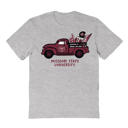 Missouri State Bears Hand Sketched Vive La Fete Impressions Truck Kids Grey Cotton T-shirt