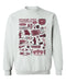 Missouri State Bears Hand Sketched Vive La Fete Impressions White Cotton Crewneck Sweatshirt for Women