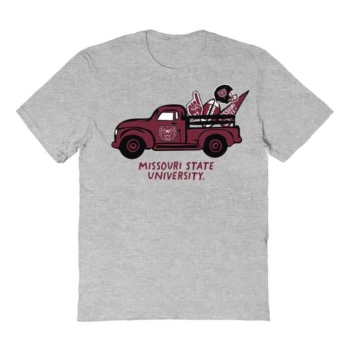 Missouri State Bears Hand Sketched Vive La Fete Impressions Truck Grey T-shirt for Women