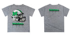 Marshall Thundering Herd MU Original Dripping Football Helmet Heather Gray T-Shirt by Vive La Fete - Vive La Fête - Online Apparel Store