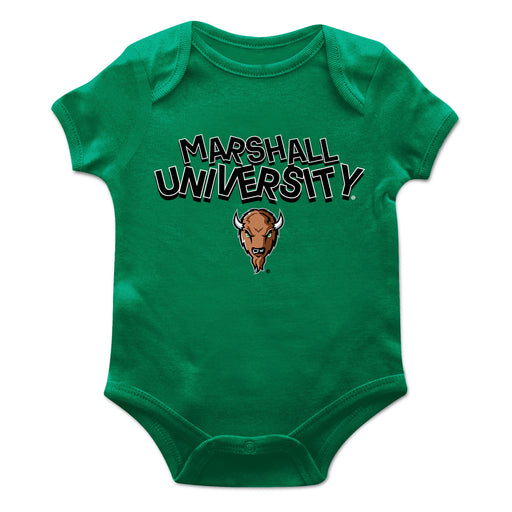 Marshall Thundering Herd MU Vive La Fete Infant Game Day Green Short Sleeve Bodysuit
