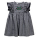 Marshall University Thundering Herd MU Embroidered Black Gingham Ruffle Dress