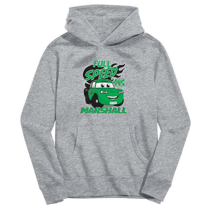 Marshall University Thundering Herd MU Full Speed Heather Grey Cotton Youth Hoodie