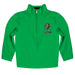Marshall University Thundering Herd MU Vive La Fete Game Day Solid Green Quarter Zip Pullover Sleeves