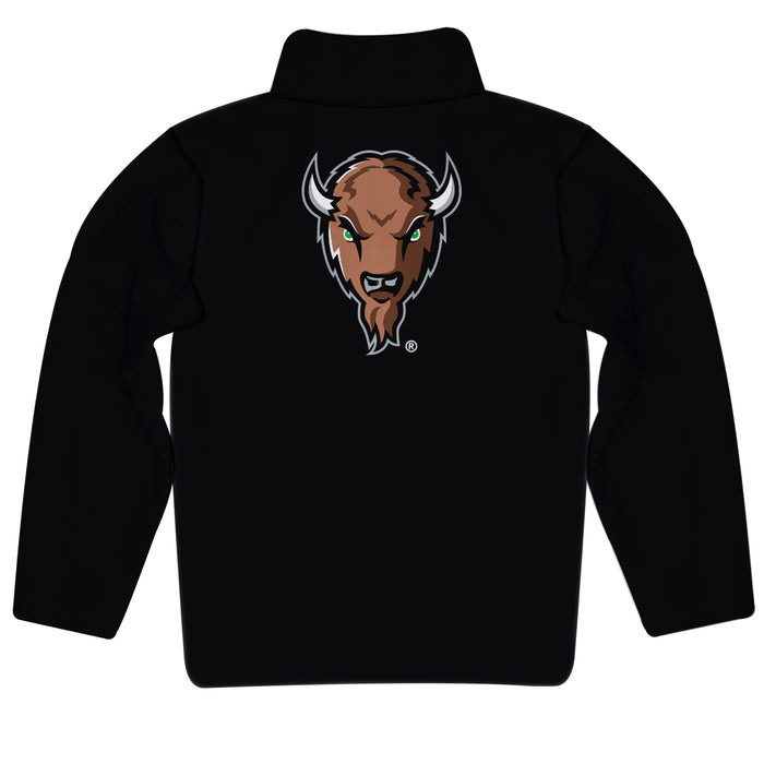 Marshall University Thundering Herd MU Vive La Fete Game Day Solid Black Quarter Zip Pullover Sleeves - Vive La Fête - Online Apparel Store