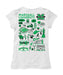 Marshall Thundering Herd MU Hand Sketched Vive La Fete Impressions Artwork White Girls Cotton Short Sleeve Tee - Vive La Fête - Online Apparel Store