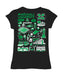 Marshall Thundering Herd MU Hand Sketched Vive La Fete Impressions Artwork Black Girls Cotton Short Sleeve Tee - Vive La Fête - Online Apparel Store