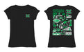 Marshall Thundering Herd MU Hand Sketched Vive La Fete Impressions Artwork Black Girls Cotton Short Sleeve Tee - Vive La Fête - Online Apparel Store