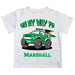 Marshall University Thundering Herd MU Vive La Fete Monster Truck Boys Game Day White Short Sleeve Tee