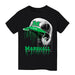 Marshall University Thundering Herd MU Original Dripping Baseball Helmet Black T-Shirt Cotton by Vive La Fete