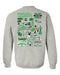 Marshall Thundering Herd MU Hand Sketched Artwork Black Crewneck Sweatshirt for Women - Vive La Fête - Online Apparel Store