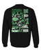 Marshall Thundering Herd MU Hand Sketched Artwork Black Crewneck Sweatshirt for Women - Vive La Fête - Online Apparel Store