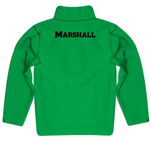 Marshall Thundering Herd Vive La Fete Logo and Mascot Name Womens Green Quarter Zip Pullover - Vive La Fête - Online Apparel Store