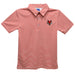 Marist Red Foxes Embroidered Cardinal Red Stripes Short Sleeve Polo Box Shirt