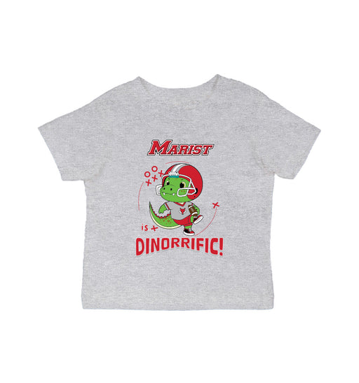 Marist Red Foxes Vive La Fete Dinorrific Grey Cotton Short Sleeve Tee