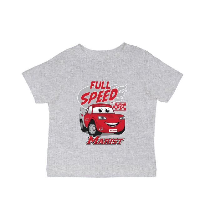 Marist Red Foxes Vive La Fete Full Speed Grey Cotton Short Sleeve Tee