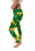 Missouri Southern State University Lions MSSU Vive La Fete Paint Brush Logo on Waist Women Green Yoga Leggings - Vive La Fête - Online Apparel Store