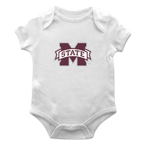 Mississippi State Cotton Short Sleeve Bodysuit White