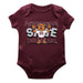 Mississippi State Bulldogs Vive La Fete Infant Game Day Maroon Short Sleeve Bodysuit