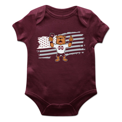 Mississippi State Bulldogs Vive La Fete Infant Game Day Maroon Short Sleeve Bodysuit