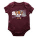 Mississippi State Bulldogs Vive La Fete Infant Game Day Maroon Short Sleeve Bodysuit