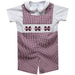 Mississippi State Bulldogs Smocked Maroon Gingham Jon Jon Sleeve White Shirt