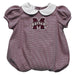 Mississippi State Bulldogs Embroidered Maroon Girls Baby Bubble Short Sleeve