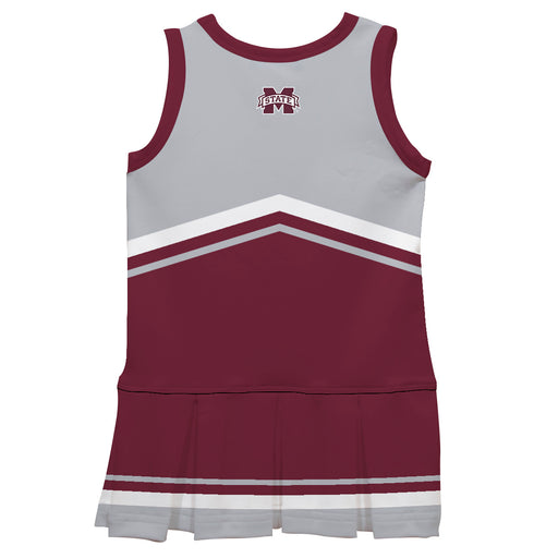 Mississippi State Bulldogs Vive La Fete Game Day Gray and Maroon Sleeveless Chearleader Dress - Vive La Fête - Online Apparel Store