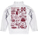 Mississippi State Bulldogs Hand Sketched Vive La Fete Impressions Artwork White Boys Quarter Zip Pullover V1 - Vive La Fête - Online Apparel Store