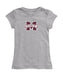 Mississippi State Girl´s Fitted Cotton T-shirt Grey