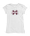 Mississippi State Girl´s Fitted Cotton T-shirt White
