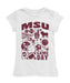 Mississippi State Bulldogs Girl´s Fitted Cotton T-shirt White