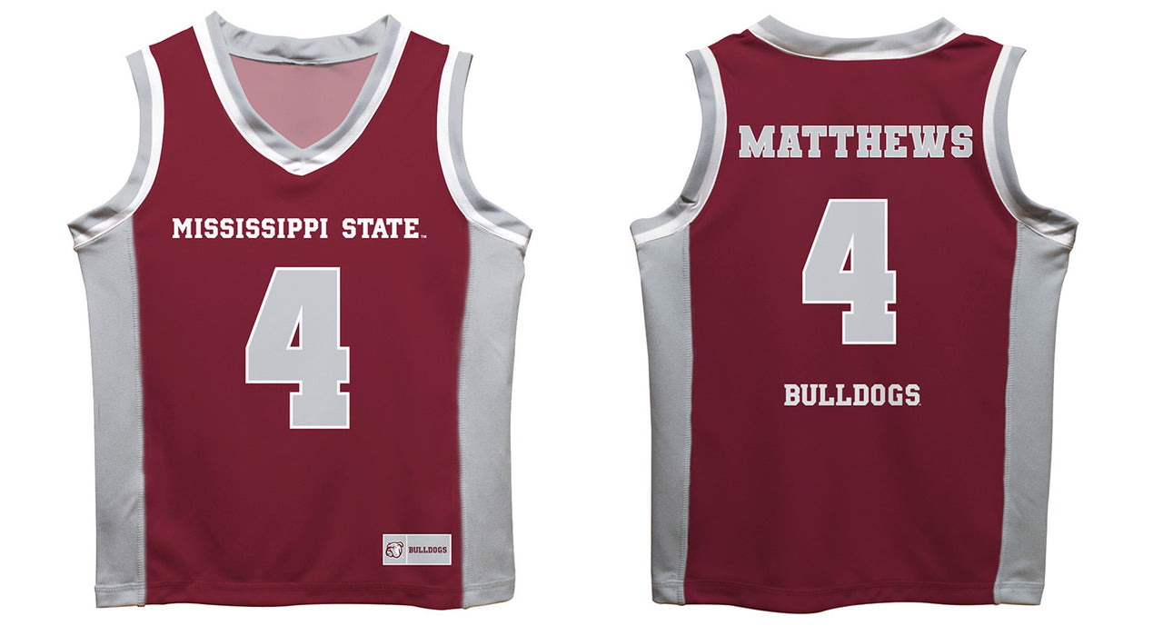 Mississipi State  Vive La Fete Cameron Matthews Game Day Maroon Boys Basketball Jersey - Vive La Fête - Online Apparel Store