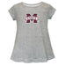 Mississippi State Short Sleeve Youth Cotton Top Grey