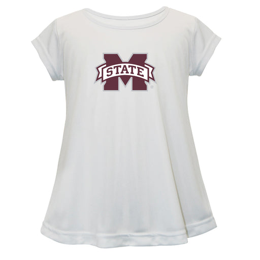 Mississippi State Short Sleeve Youth Cotton Top White