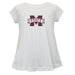 Mississippi State Short Sleeve Youth Cotton Top White
