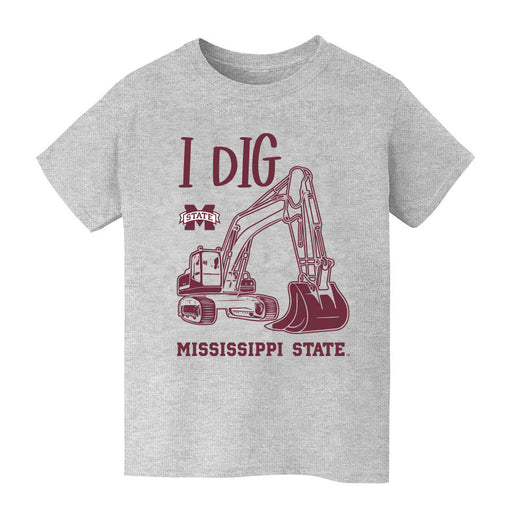 Mississippi State Bulldogs Vive La Fete Excavator Heather Grey Cotton Short Sleeve Tee