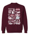 Mississippi State Bulldogs Vive La Fete Impressions Maroon Cotton Crewneck Sweatshirt for Women