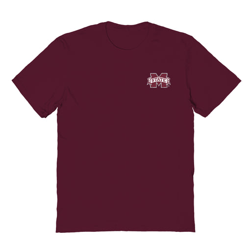 Mississippi State Bulldogs Vive La Fete Impressions Artwork Maroon Womens Cotton Tshirt