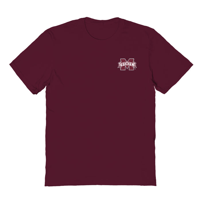 Mississippi State Bulldogs Vive La Fete Impressions Artwork Maroon Womens Cotton Tshirt