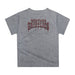 University of Montana Grizzlies Original Dripping Football Heather Gray T-Shirt by Vive La Fete - Vive La Fête - Online Apparel Store