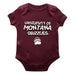 University of Montana Grizzlies Vive La Fete Infant Game Day Maroon Short Sleeve Bodysuit