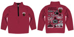University of Montana Grizzlies Hand Sketched Vive La Fete Impressions Artwork Maroon Boys Quarter Zip Pullover V1 - Vive La Fête - Online Apparel Store