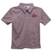 University of Montana Grizzlies Embroidered Maroon Stripes Short Sleeve Polo Box Shirt