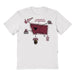 University of Montana Grizzlies Hand Sketched Vive La Fete Impressions Icones Kids White T-shirt