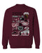 University of Montana Grizzlies Vive La Fete Impressions Maroon Cotton Crewneck Sweatshirt for Women